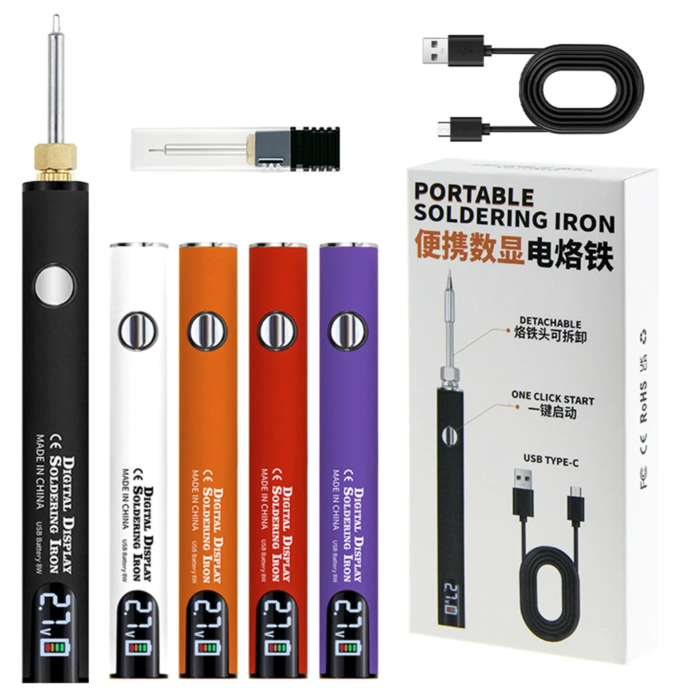 510 Mini Soldering Iron Pen Kit Adjustable Voltage Smart Power Tool With USB Charger Electronics Repair DIY Projects ﻿