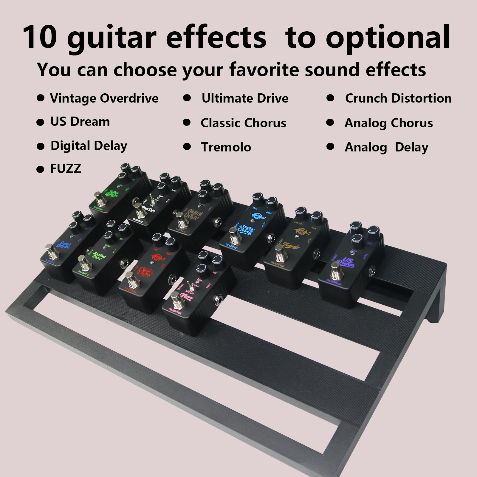 Electric Guitar Effects Pedal Mini Single Type Crunch Distortion Classic Chorus Delay    Digital Delay