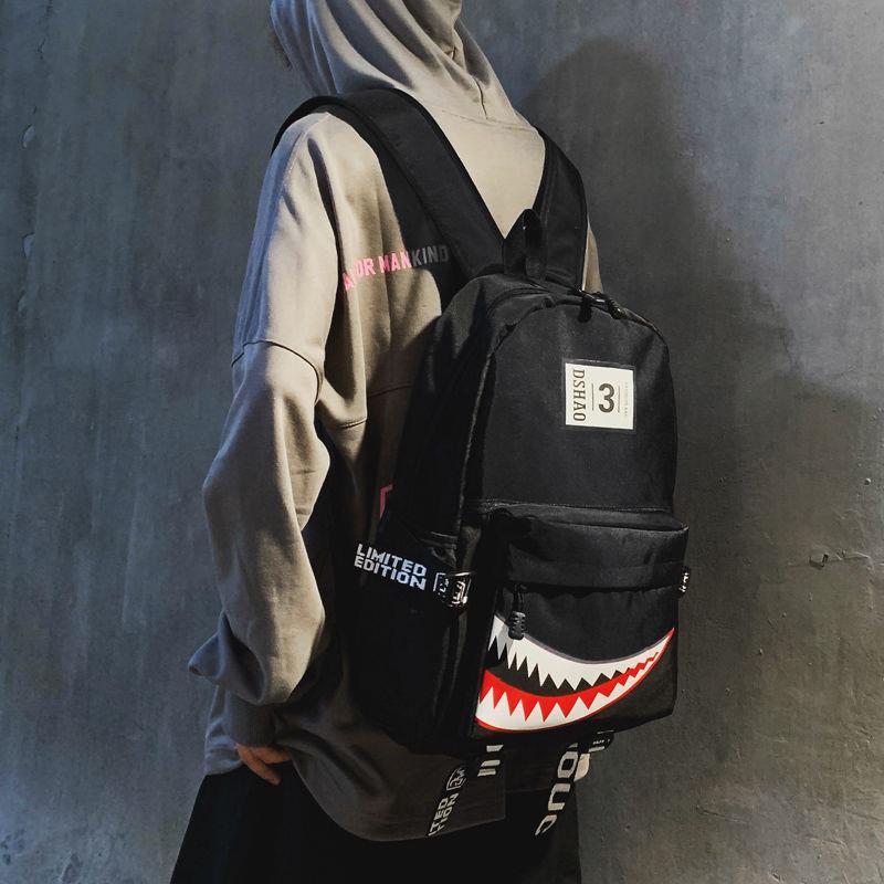 Mochilas escolares de tiburón para niños y niñas, mochila de gran capacidad, resistente al agua, mochila de viaje para mujeres