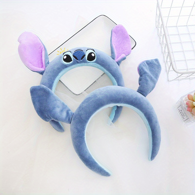 Disney Stichแถบคาดศีรษะน่ารักการ์ตูนตลกแถบคาดศีรษะตกแต่งHeadband Plush Anti-Slipแถบคาดศีรษะของขวัญหญิง