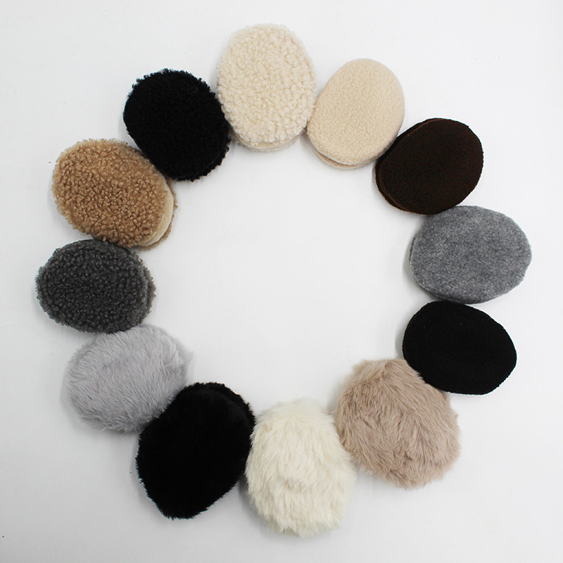 M orejeras de lana Polar de invierno para hombres y mujeres, orejeras cálidas de Color sólido con abertura, para ciclismo al aire libre, esquí, orejeras más cálidas