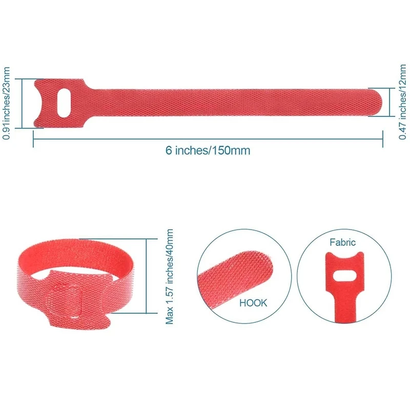 10/30/50 Con Releasable Cáp Nhà Tổ Chức Quan Hệ Chuột Tai Nghe Nhét Tai Dây Quản Lý Nylon Dây Cáp Có Thể Tái Sử Dụng Vòng Lắc Eo băng Dây Thắt