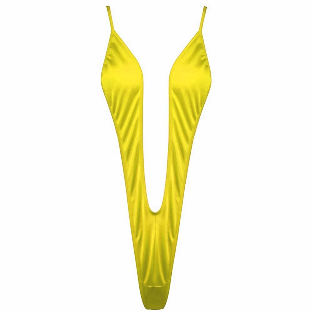 ชุดว่ายน้ําสตรีเซ็กซี่ชุดชั้นในชุดบอดี้สูทบางเฉียบ Tempt Backless ลึก V สามจุดบิกินี่ชุดว่ายน้ําผู้หญิงชุดว่ายน้ําชุดชั้นใน