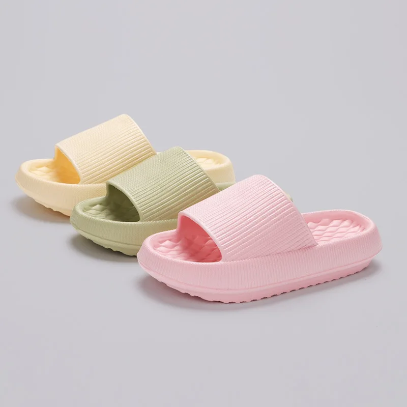 แพลตฟอร์มหนาห้องน้ํารองเท้าแตะผู้หญิงแฟชั่น Soft Sole EVA สไลด์ในร่มรองเท้าแตะผู้หญิง 2022 ฤดูร้อน Non-SLIP Flip Flops