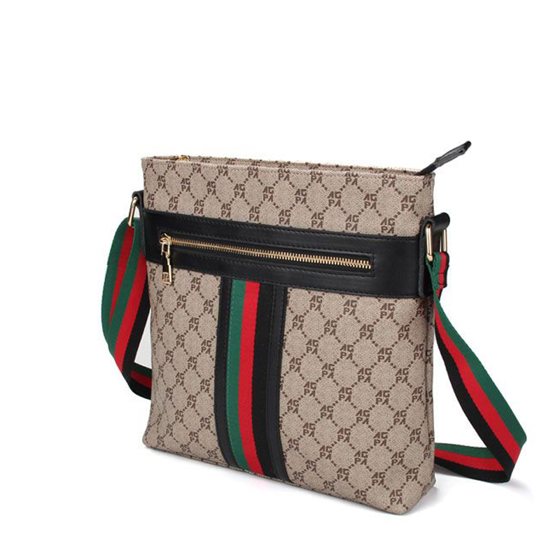 แฟชั่นการจับคู่สีสบายๆกระเป๋าผู้ชายแนวโน้มคลาสสิกแนวตั้งCrossbodyกระเป๋าลายสก๊อตกระเป๋าสะพายไหล่เดี่ยวขนาดใหญ่ความจุสแควร์