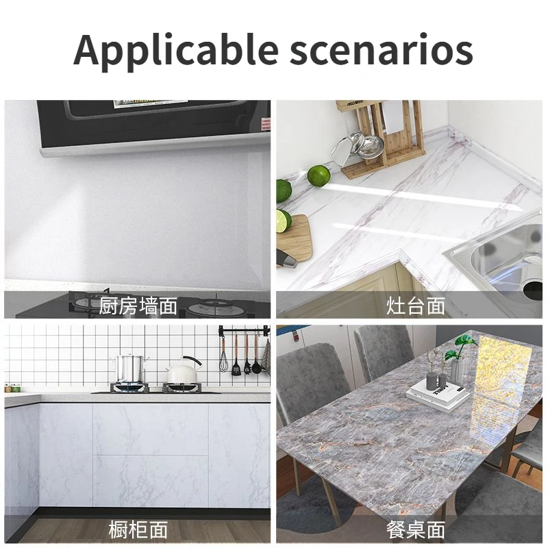 Zelfklevende Keukenkasten Behangrollen Voor Muren Waterdicht Marmeren Muursticker Vinyl Oliebestendig Contactpapier Home Decor