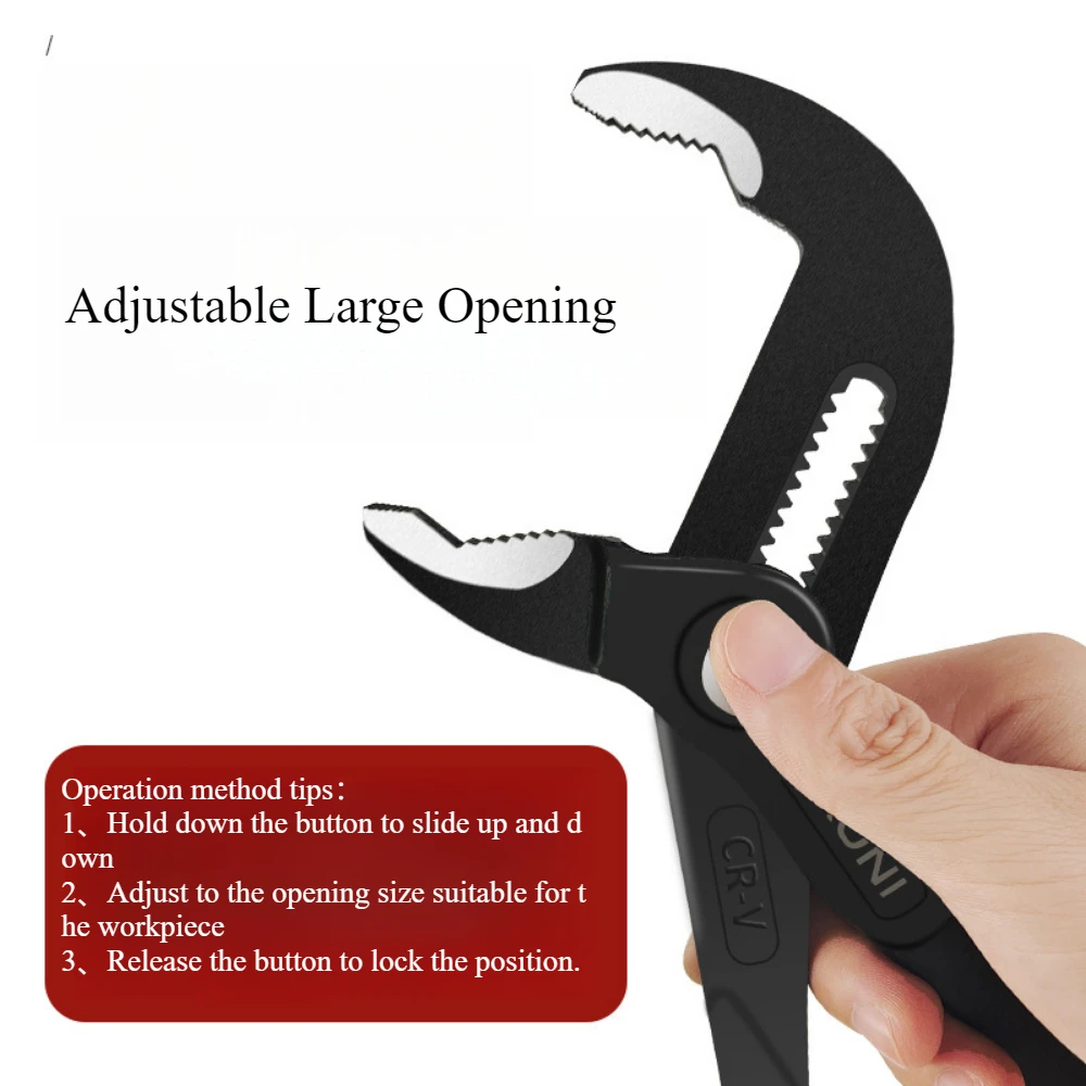 7 10 12 Inch Quick Adjust V-kaak Tong Groef Tang Universele Sanitair Tang Waterpomp Tang voor Sanitair Werk