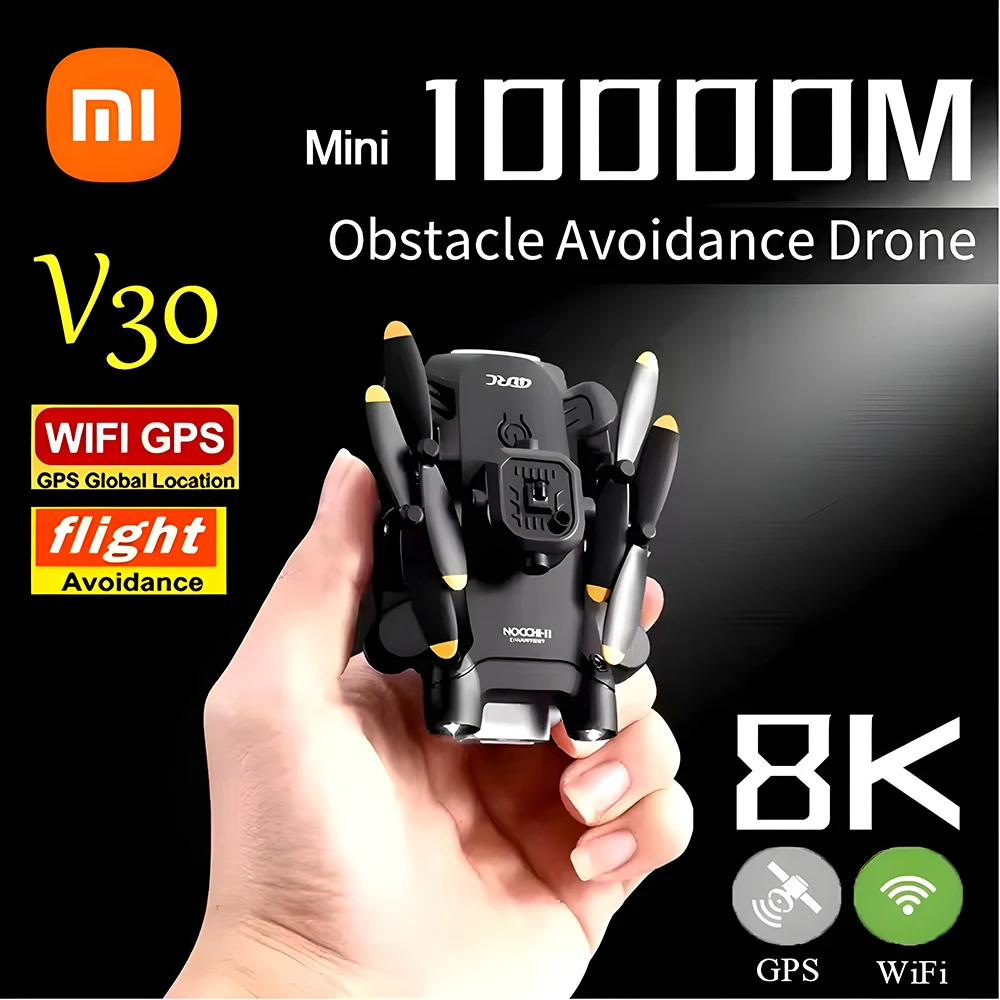 XIAOMI 4DRC V30 Mini Drone Dual Camera HD 8K 5G FPV RC Drone Profesional Vijfzijdig Obstakel vermijden Helikopter Drones Speelgoed