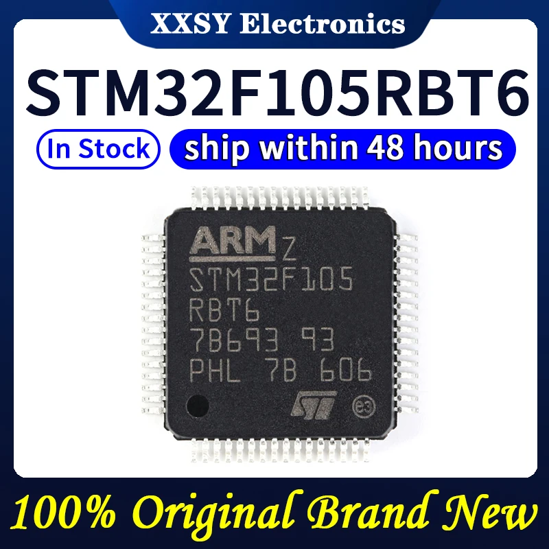 STM32F105RBT6 STM32F105RCT6 STM32F105R8T6 STM32F105VCT6 STM32F105VBT6 STM32F105V8T6 STM32F105VBH6 En stock 100% Original y nuevo