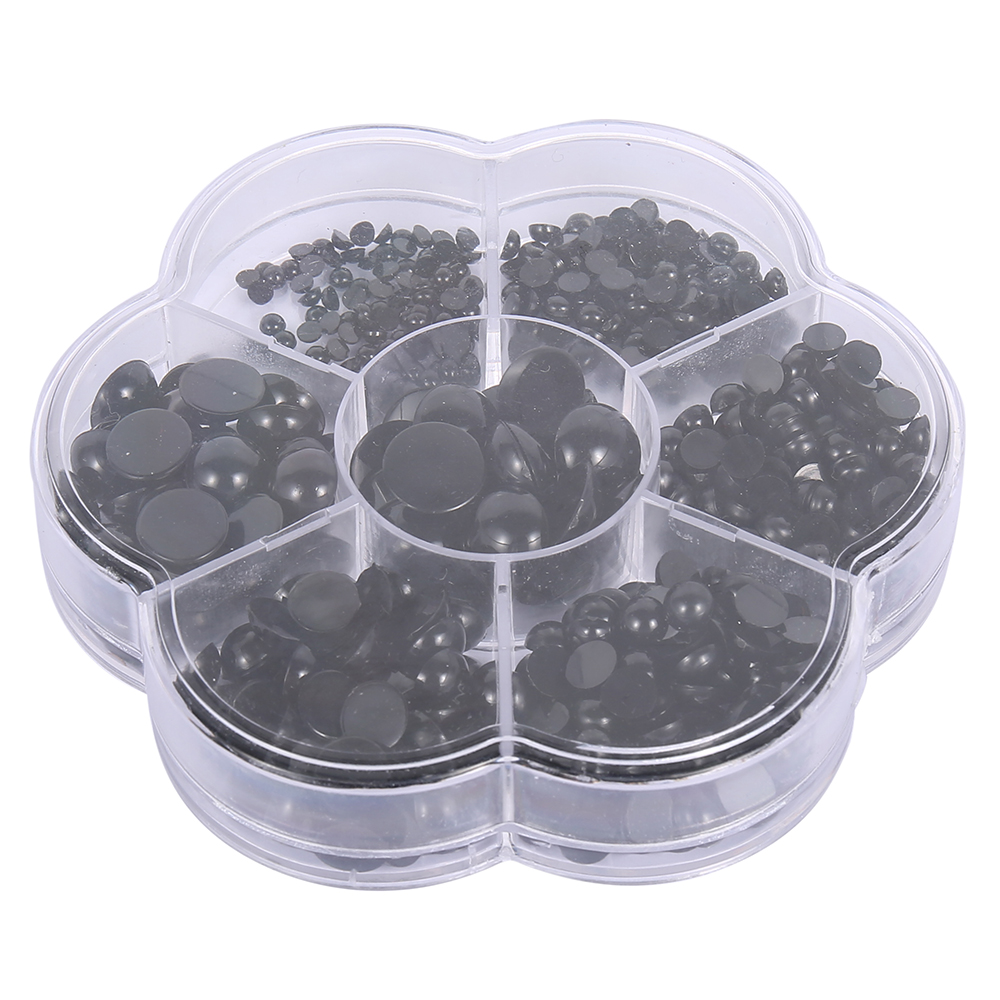 500Pcs Doll Making Eyes 3-12mm Reusable Plastic Button Crafts Safety Eyes for Bear Soft Toy Stuffed Animal Doll DIY Accessories