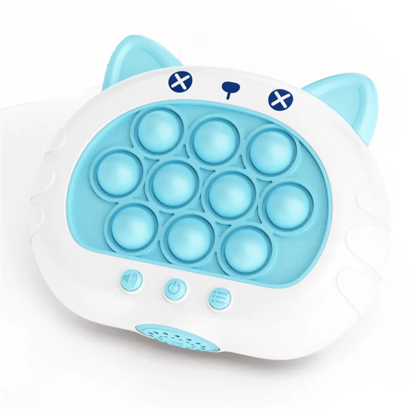 1szt Quick Push Up Game Light Up Fast Push Electronic Puzzle Console Antistress Fidget Toys For Kids Fun Electronic Game 3 Colors