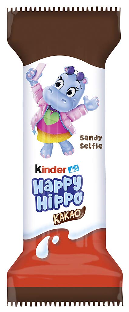 Kinder-caixa feliz hipopótamo cacau, 28 pcs