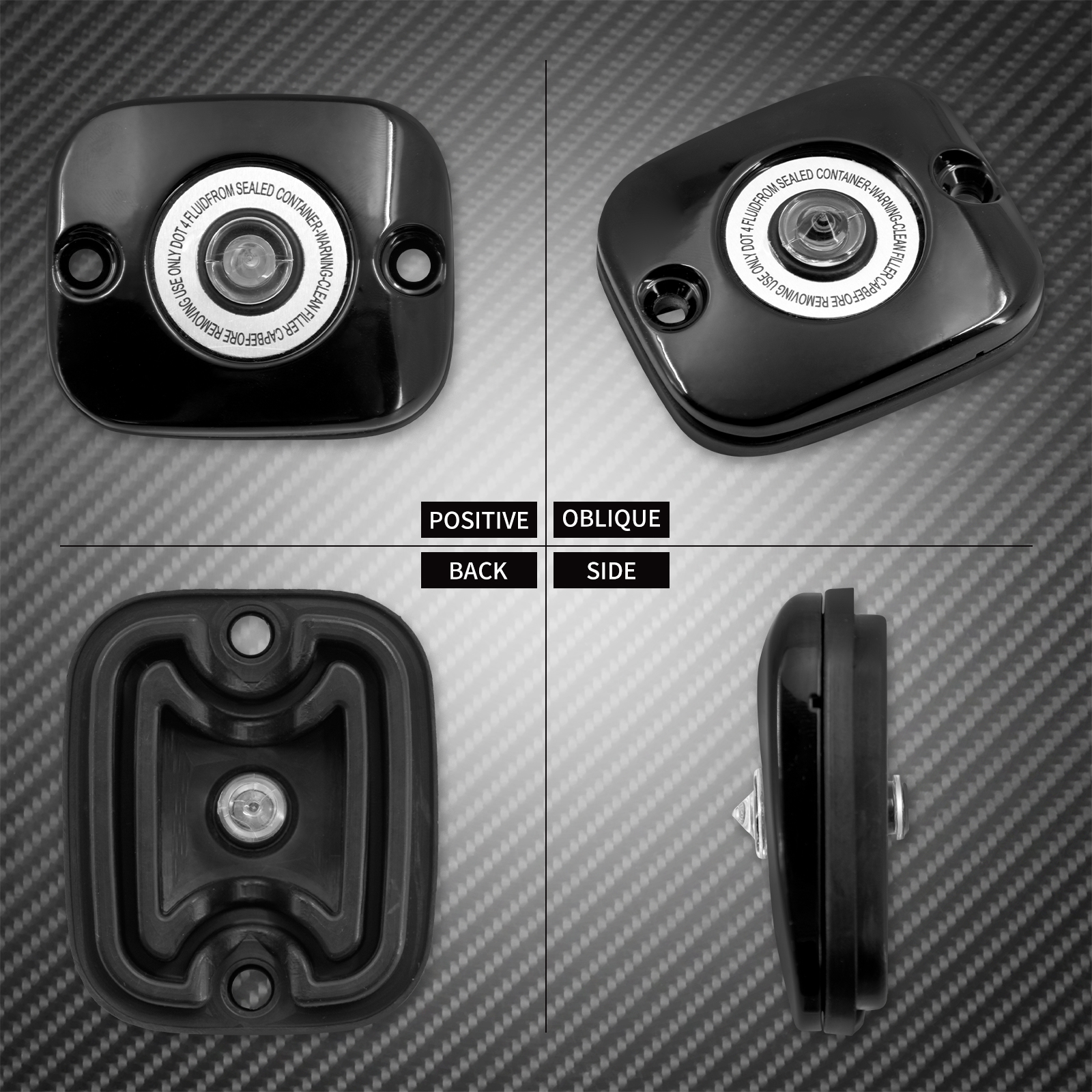 フロントブレーキマスターシリンダーカバーオートバイハーレーツーリングロードキングストリートグライド FLHR FLHT ダイナファットボブ FXDF ソフテイル FLSTF