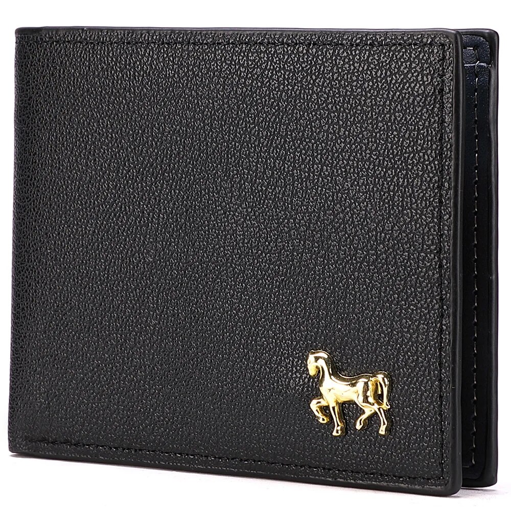 Nueva Cartera horizontal para hombre, monedero con cremallera multifuncional para negocios para hombres, cartera con tarjetero