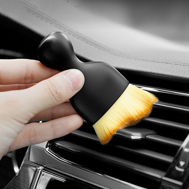 SEAMETAL Soft Cleaning Brush for Car Air Outlet Dust Sweeping Tools Auto Interior Clean Brushes Scratch-Free Car Detailing Tool