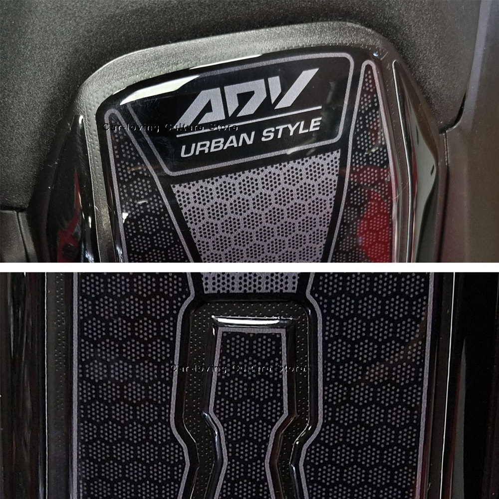 Para Adv 350 2022 2023 pegatina protectora impermeable cubierta de asiento de motocicleta pegatina 3D de resina epoxi