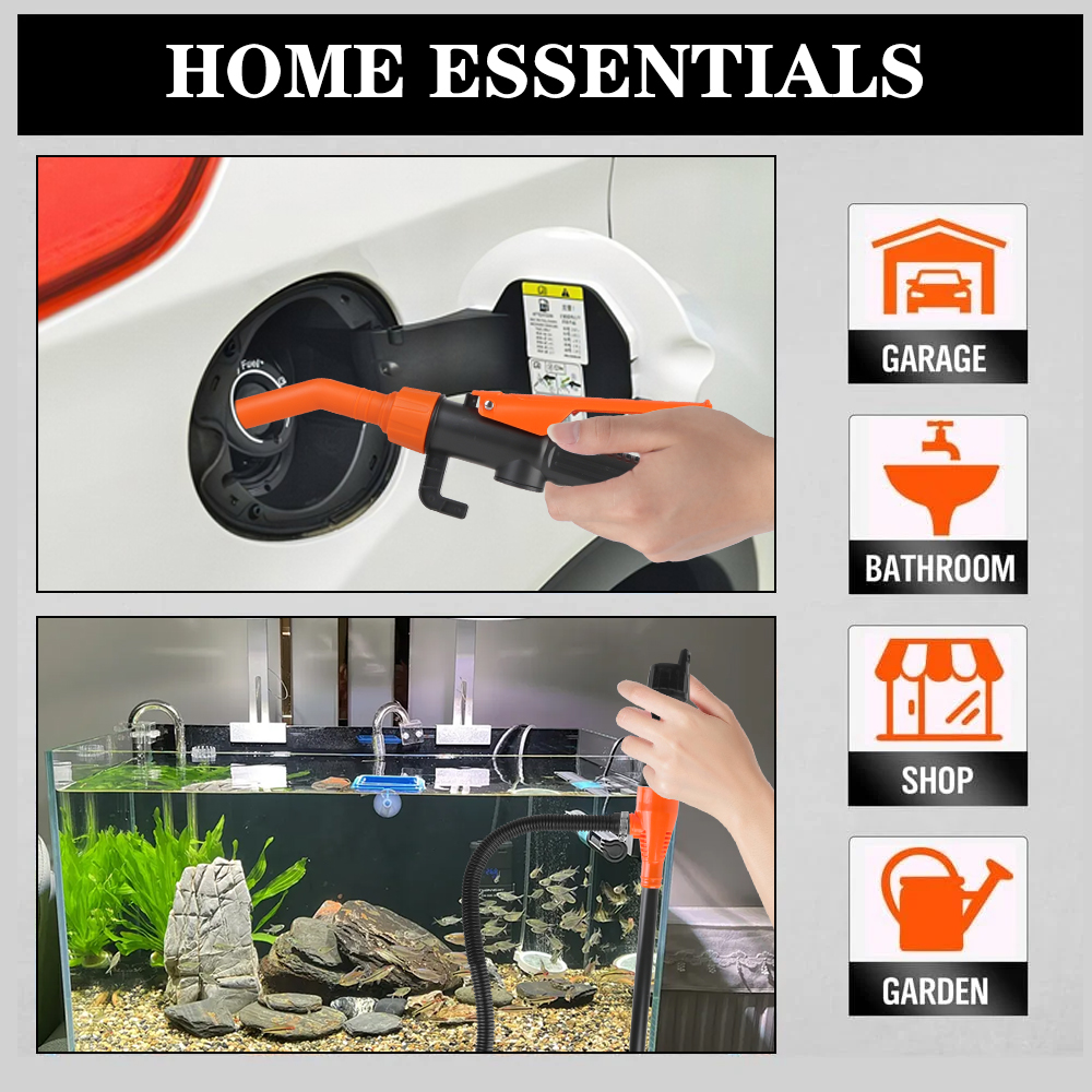 Bomba de óleo elétrica automática portátil para carro, ferramentas para tanque de combustível, absorção de água e óleo, bombas de vácuo para suv, caminhão, barco rv