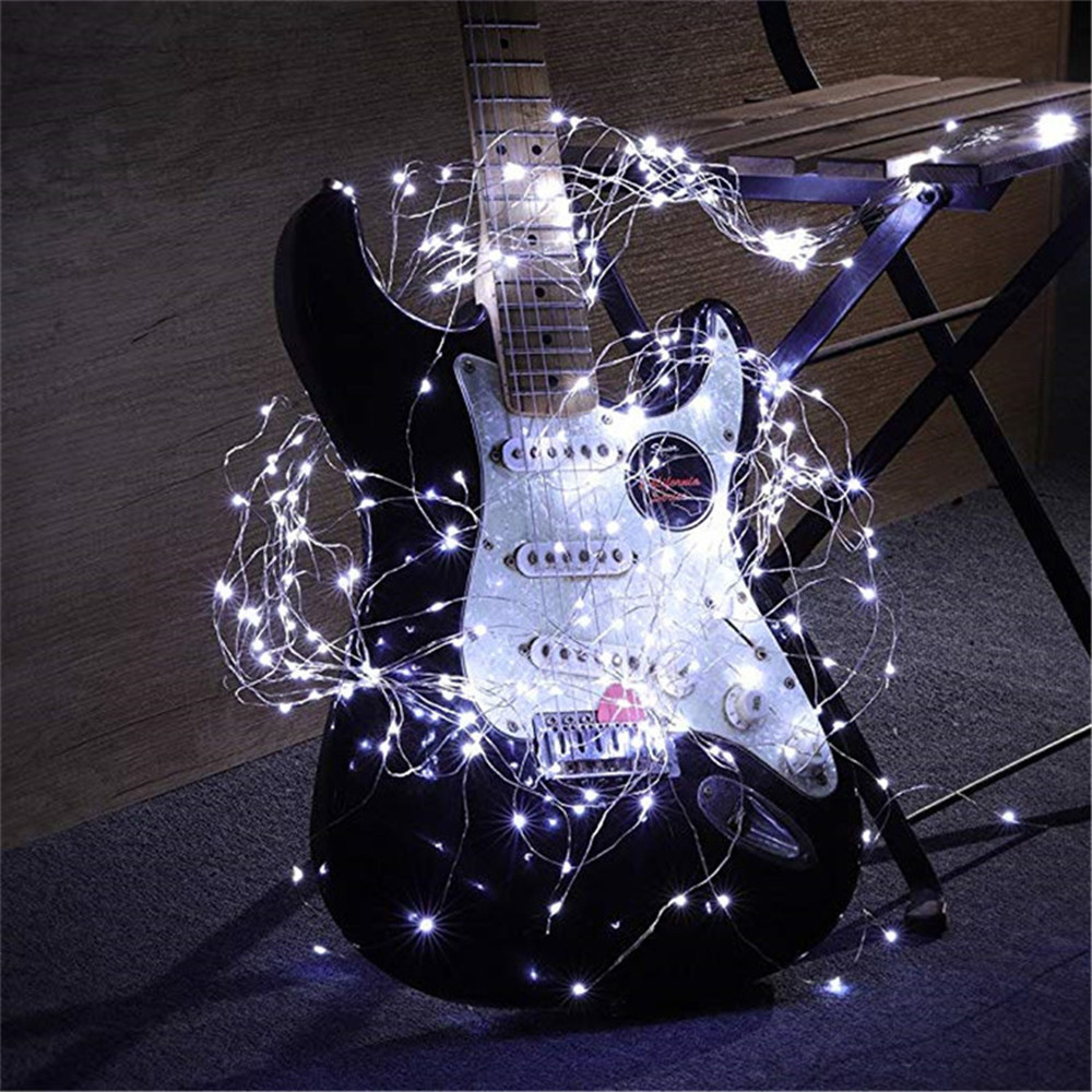 10 メートルの銅線ストリングライト電池式クリスマスガーランドフェアリーライトストリング屋外ガーデンホーム寝室パーティーの装飾