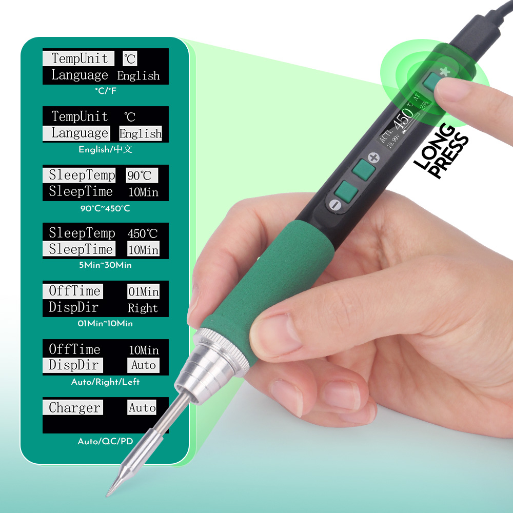 YIHUA 928D-IV C235 USB-C Smart Elektrische Lötkolben Einstellbare Temperatur Tragbare Präzision Lötkolben Station Kit