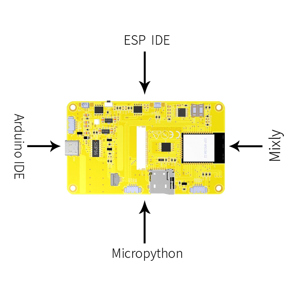 ESP32 Arduino LVGL WIFI & Bluetooth Entwicklungsboard 3,2" 240*320 IPS Smart Display Bildschirm 3,2 Zoll IPS LCD TFT Modul Touch