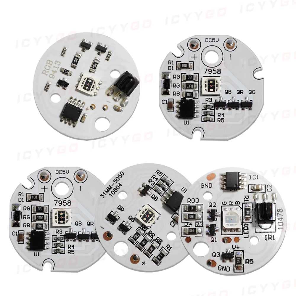 5V Light Source LED Light Panel Colorful Gradient RGB Remote Control Dual Color Temperature Switch Color Changing Night Light