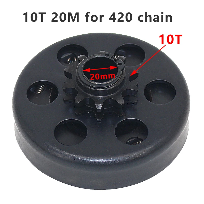10T 12T 13T 16T ฟัน 35/420/428 16 มม.19 มม.20 มม.แรงเหวี่ยงอัตโนมัติคลัทช์สําหรับ GO Kart สนุก Minibike ไดรฟ์เฟือง