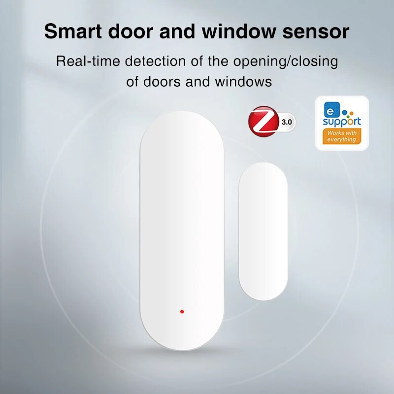 Zigbee スマートドア窓センサー開閉検出器 EWeLink アプリ制御セキュリティアラーム Alexa Google Home と連携