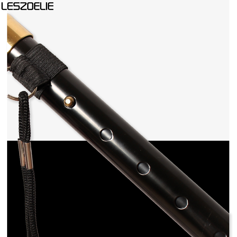 87 センチメートルに 97 センチメートル調節可能と折りたたみステッキ男性と女性のための白い樹脂ハンドル黒アルミ合金ウォーキングステッキ