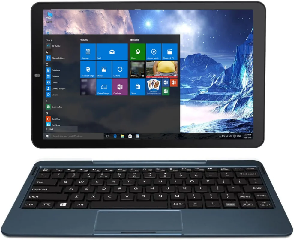 10.1 POLEGADAS 4GB RAM 32GB ROM Tablet PC 2 em 1 com teclado 64 bits WINDOWS 10 Home S12 x5-Z8300 Quad Core WIFI