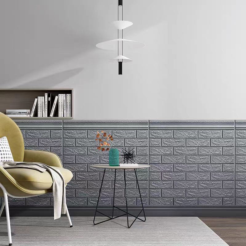 3D effen kleur faux baksteen waterdicht behang muurstickers woondecoratie voor keuken slaapkamer woonkamer zelfklevend