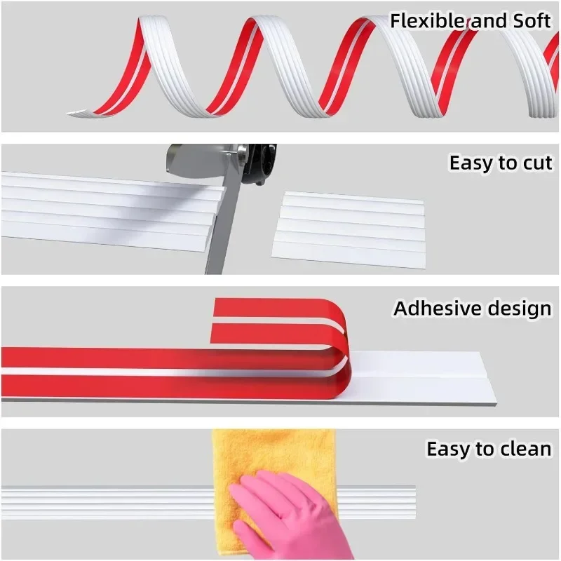 Flexible Inside & Outside Corner Trim Moulding, Peel and Stick Wall Molding Trim, Wall Corner Protector, Corner Guards