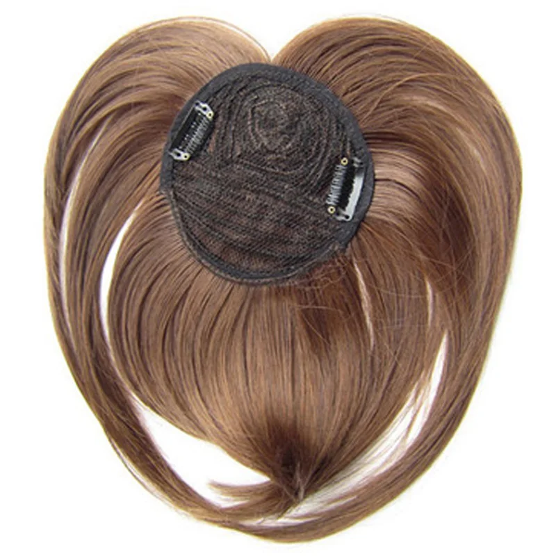 Zolin-extensión de flequillo de pelo sintético, Clip en el cabello, peluca Invisible con flecos falsos