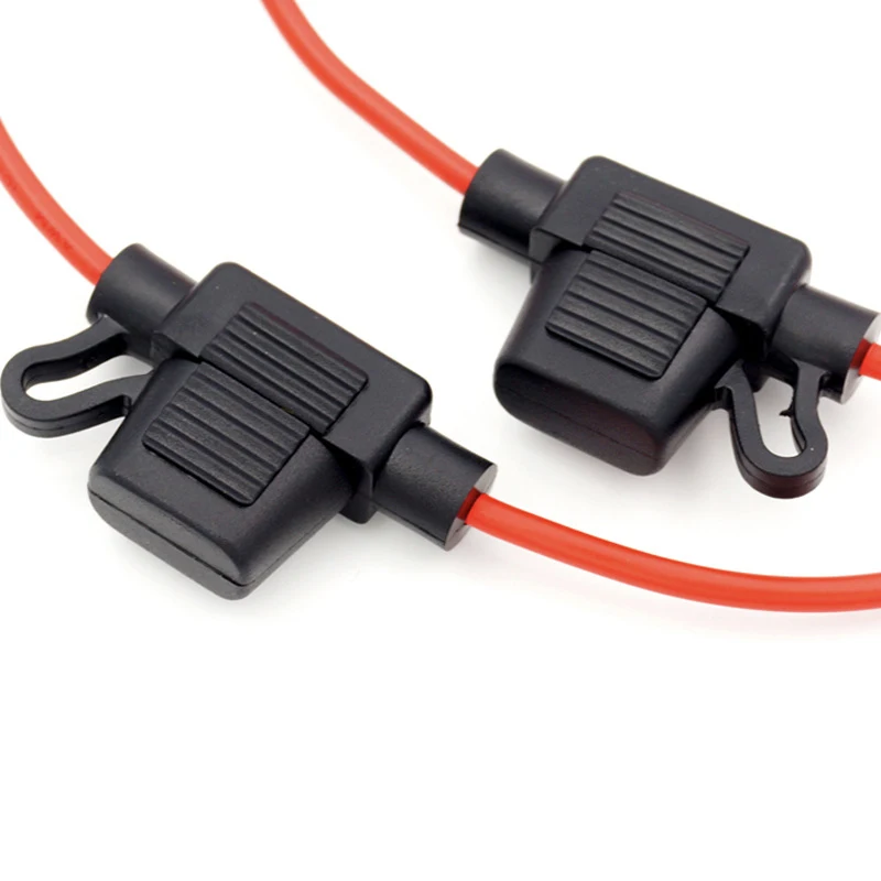 10 個車のヒューズホルダー標準 12V 防水インライン車ミニブレードアダプタヒューズホルダー 30A DC インサートカットオフスイッチソケット