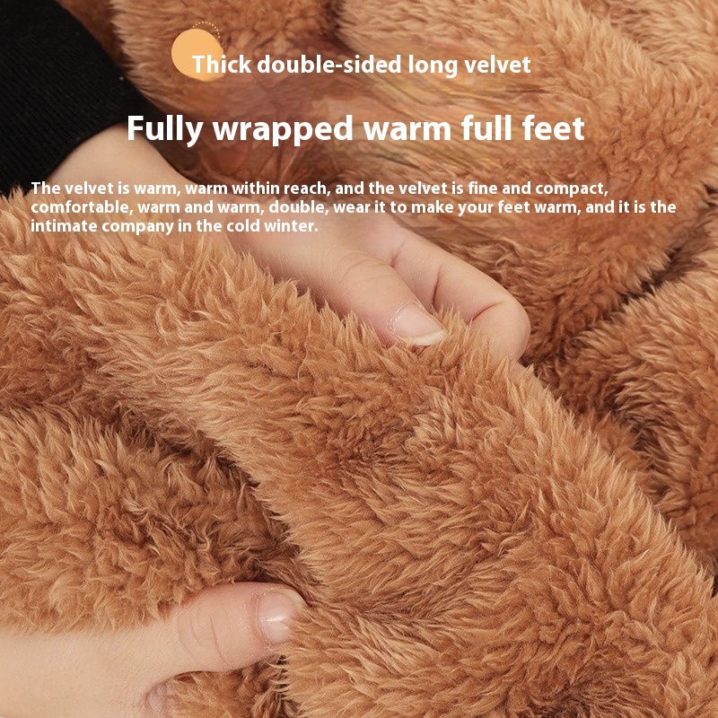 Loose Furry Sleeping Socks para homens e mulheres, Leg Cover, Foot Protector, Leg Cover, Cute and Thickened, Old People, Elderly, Winter