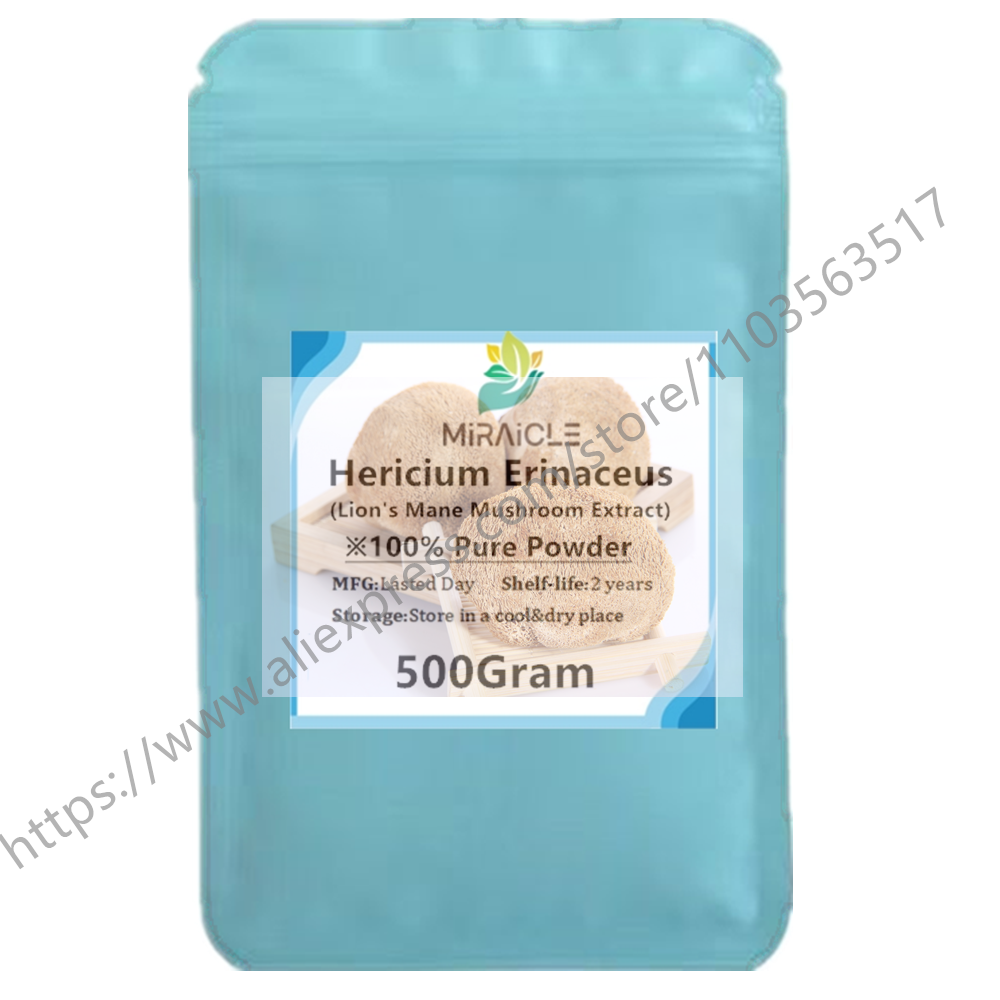 Customized 100% Pure Lions Mane Mushroom Extract Powder Packaging Bulk Hericium Erinaceus Out Packing Aluminum Foil Bag