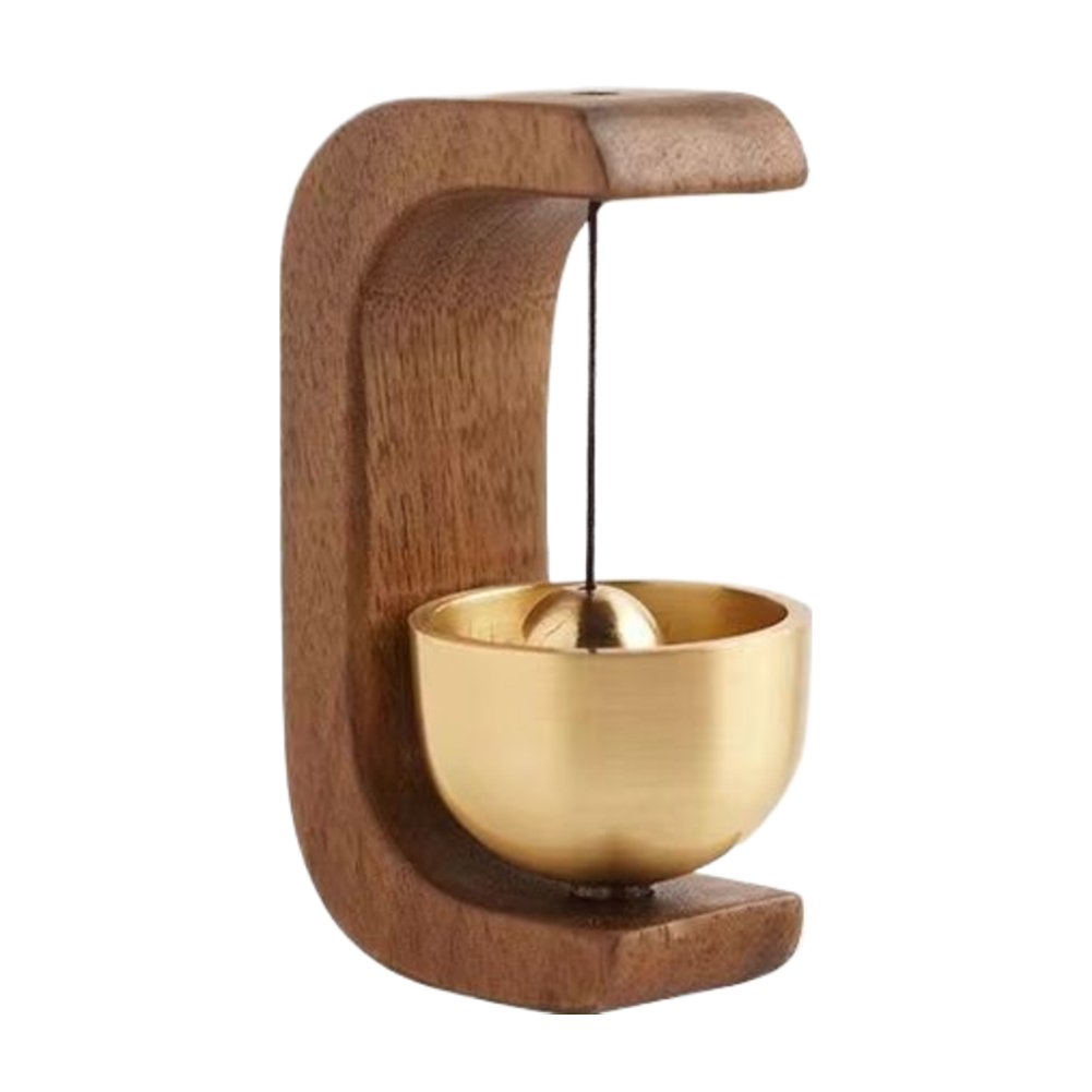 Timbre de madera magnético, carillón colgante, campanas de viento de madera, timbres de estilo japonés, timbre de puerta decorativo ruidoso, decoración del hogar