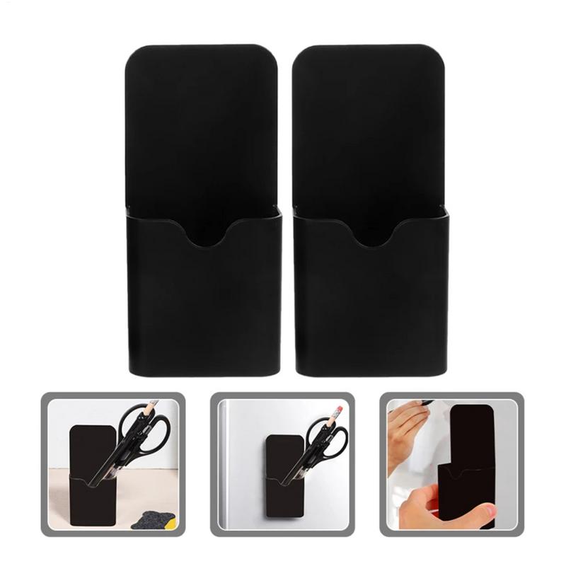 Magnetic Pen Holder Magnetic Cup Locker Organizer Fridge Pen Holder With Strong Magnets Dry Erase Marker Storage Holder