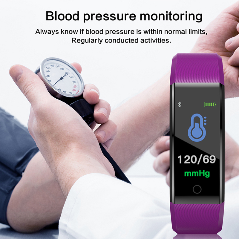 Reloj deportivo Digital para correr para niños, niñas, hombres y mujeres, pulsera electrónica, ID115 Plus, Color Touch, nuevo