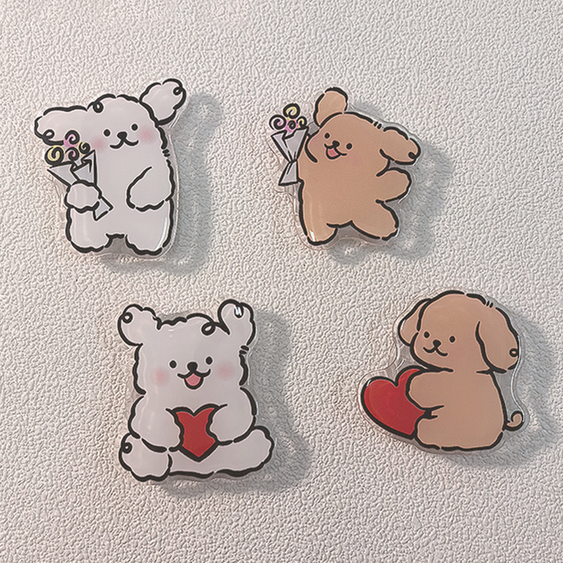 Custom Acrylic Phone Grip Round Foldable Cartoon Photo Customized Logo Anime Hologram Personalized Mobile Clear Phone Holder