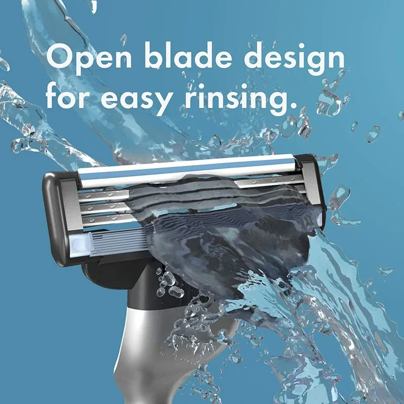 Gillette Mach3 Razor Refills for Men Razor Blade Refills with lubrastrip 3 Layers Blades Fast Cutting Face Beard Cartridges