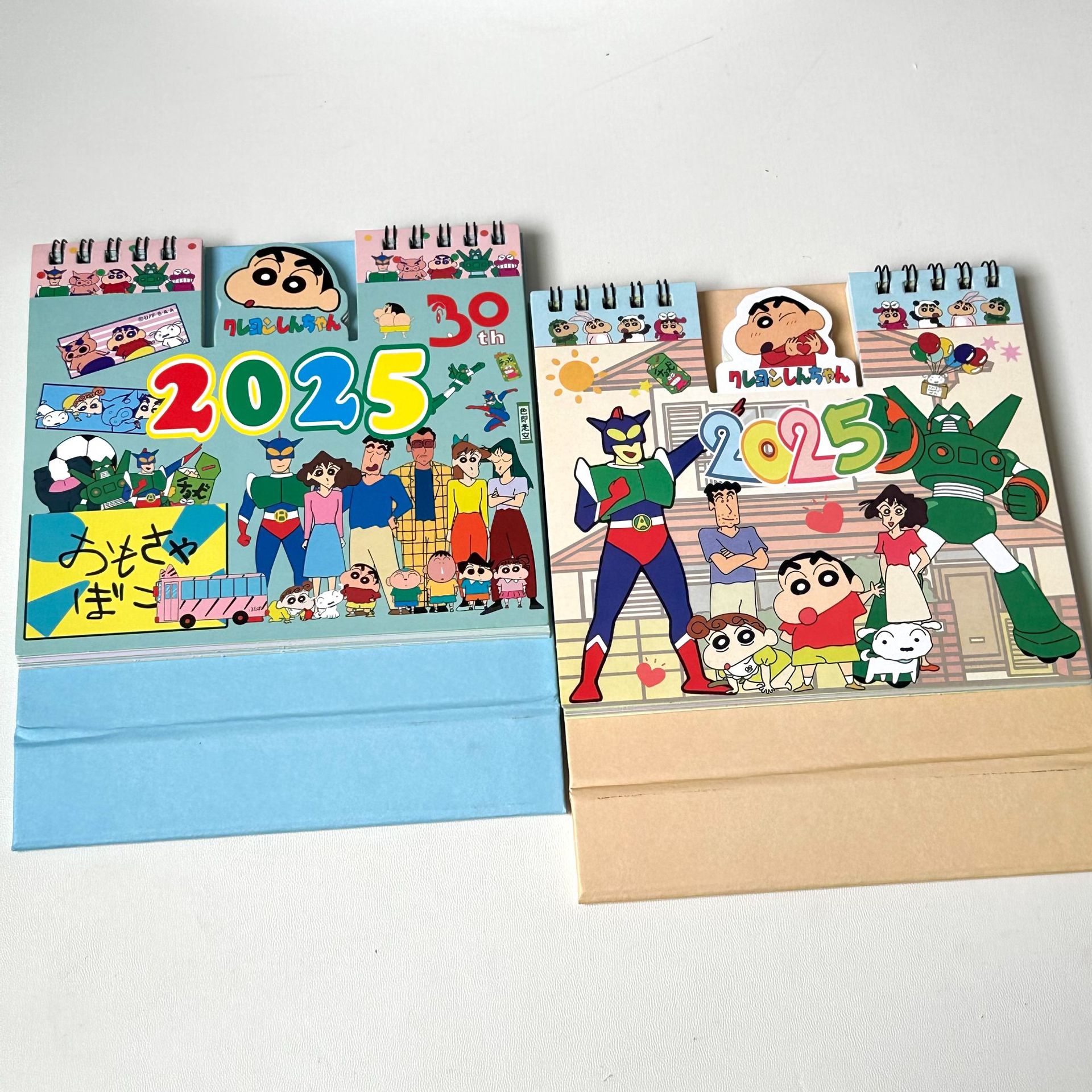 Crayon Shin Chan 2025 Concave Convex Desk Calendar New Cartoon Cute Desktop Crayon Shin Chan Calendar Cartoon Ornament Plan Book