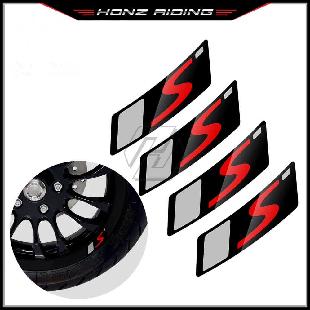 Dành Cho Xe Tay Ga Vespa GTS Supersport GTS300 GTS300ie Xe Máy Bánh Xe Decal Dán Vành Phản Quang Dán
