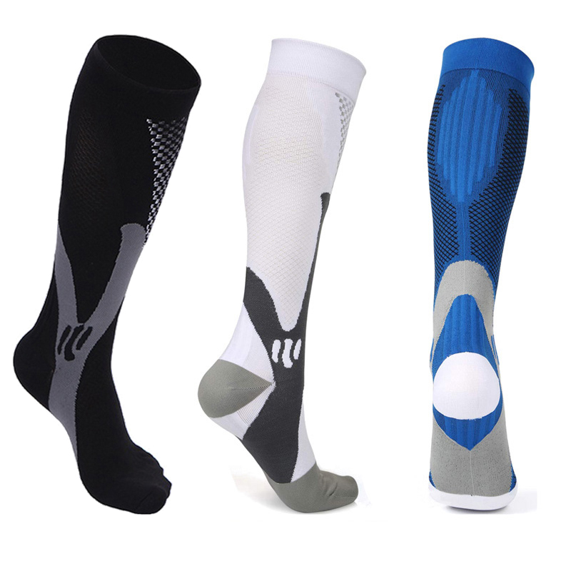 Kompression socken Reisende Socken Fußball Fußball Oberschenkel lange Röhre Unisex Outdoor Sport Krankens ch western Strümpfe für Männer Frauen