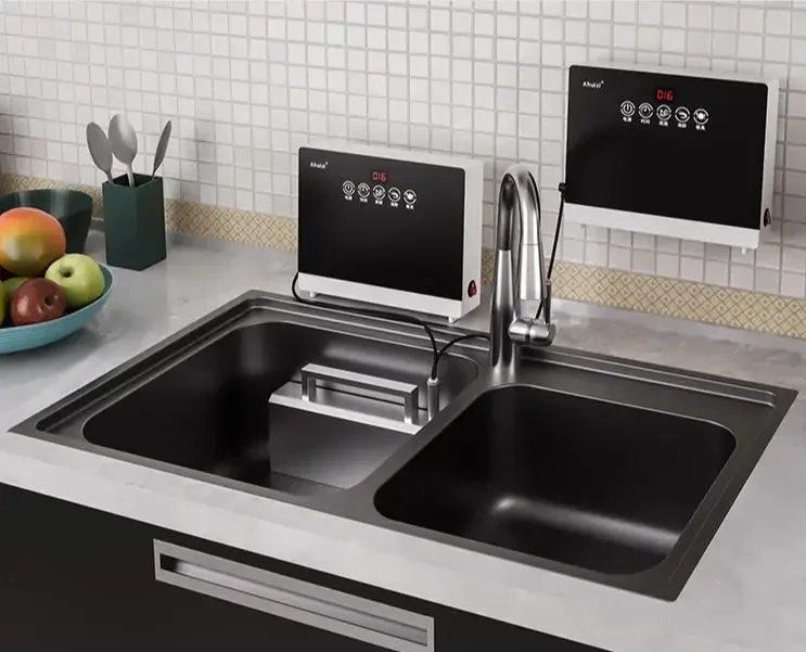 ポータブル自動超音波食器洗い機,小型,自立型,設置なし,キッチン,家庭用,110V, 220V