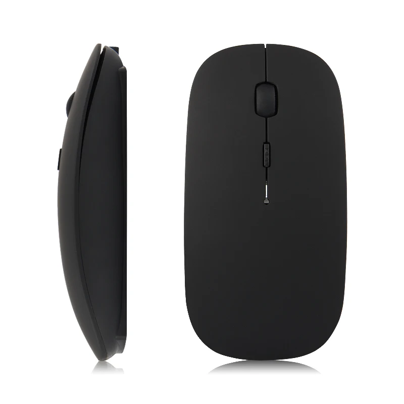 Ratón inalámbrico con Bluetooth, recargable, inalámbrico, silencioso, ergonómico, óptico, USB, para PC y portátil