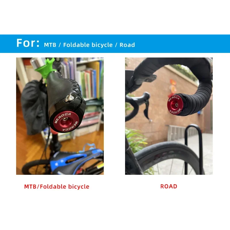 アルミニウム合金ハンドルバーキャップ,1ペア,自転車アクセサリー