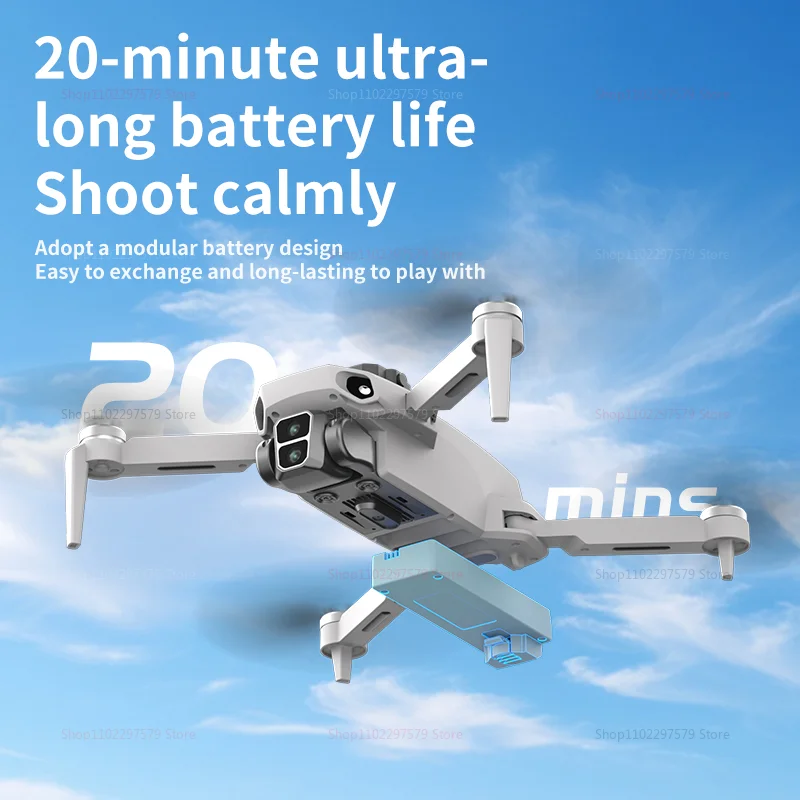 L106 drone 8k hd câmera dupla motor sem escova evitar obstáculos com tela de controle remoto quatro eixos rc drone brinquedo para crianças adulto