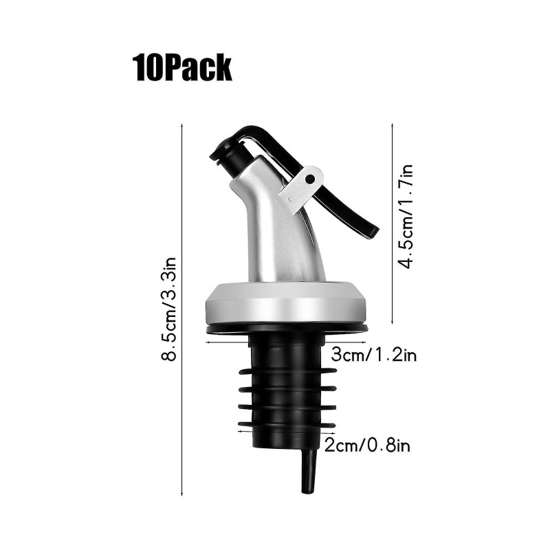 Dozownik do butelek z olejem ze stali nierdzewnej Bez kapania Korek do butelek Oliwa z oliwek Ocet Likier Wino Nalewak Wylewka Narzędzie kuchenne