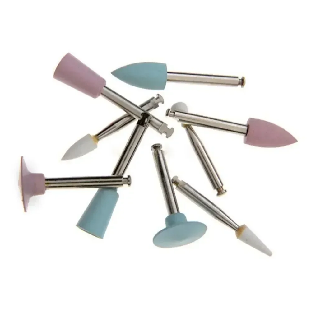 9 ชิ้น/กล่องทันตกรรมคอมโพสิตขัดสําหรับ Low Speed Handpiece Contra มุมชุด RA0309 เรซิ่นขัดชุดขัด