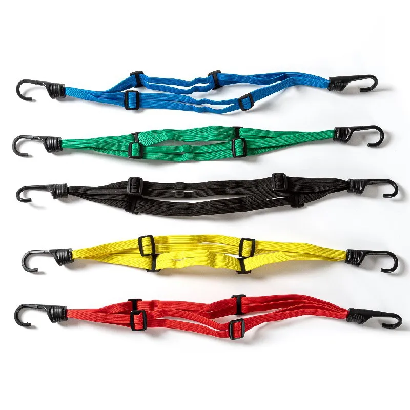 Correa de cuerda elástica para equipaje de casco retráctil de motocicleta y bicicleta